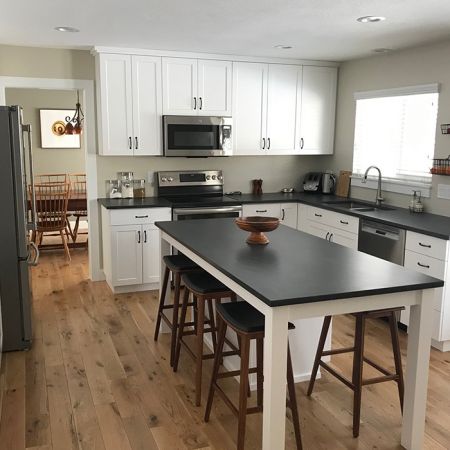 White Bevel Shaker Kitchen