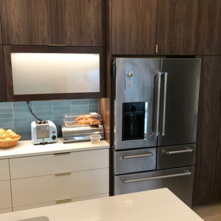LED lighting behind Frosted Glass