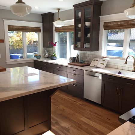 Stained walnut - Shaker Doors